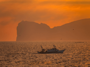 Sonnenuntergang bei Alghero Region Sassari Nord-Sardinien