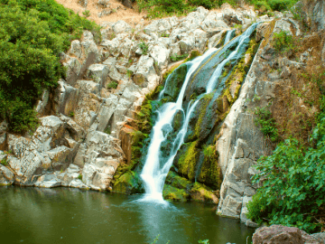 Die Wasserfälle Sa Spendula von Villacidro