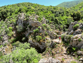 Riu Alinu - Herrlicher Wasserfall im Dschungel von Is Cannoneris